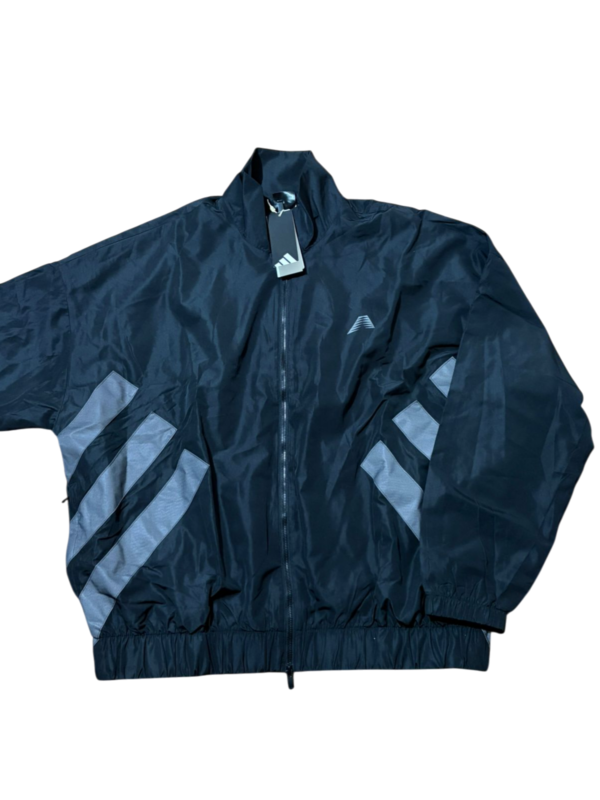 CORTAVIENTO VINTAGE ADIDAS NEGRO CON GRIS UNISEX CORTAVIENTO VINTAGE ADIDAS NEGRO CON GRIS UNISEX