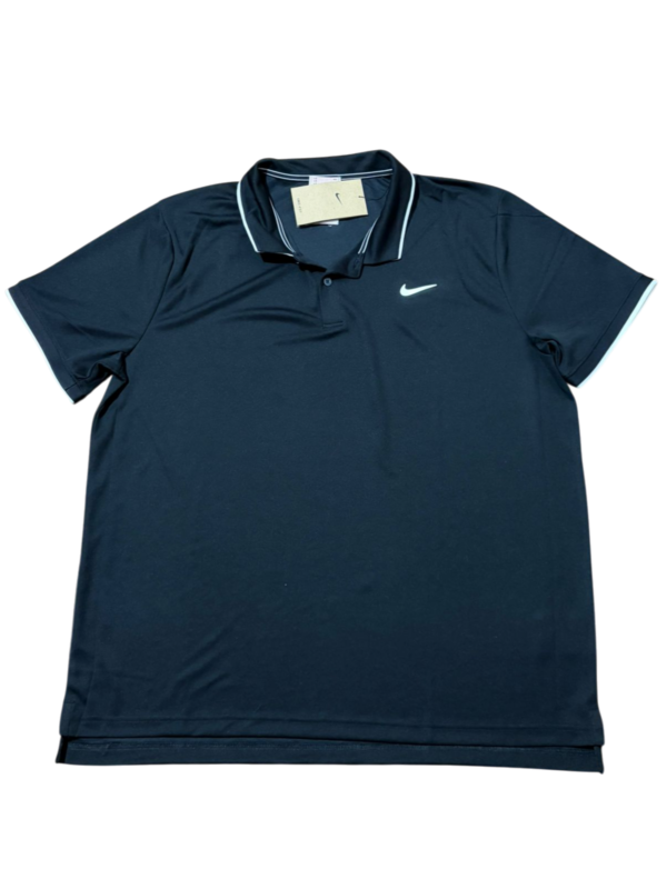POLERA PIQUÉ TENIS NIKE DRI-FIT NEGRA HOMBRE POLERA PIQUÉ TENIS NIKE DRI-FIT NEGRA HOMBRE