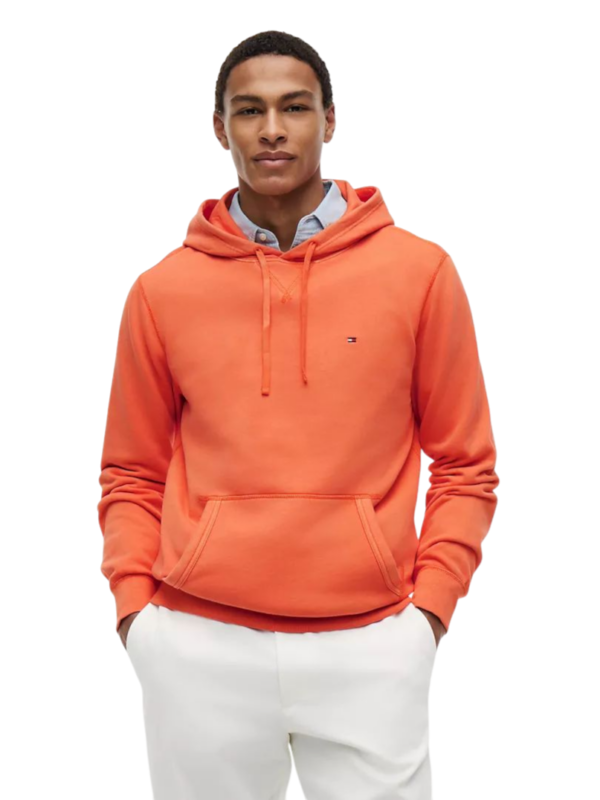 POLERON CON CAPUCHA TOMMY HILFIGER NARANJO HOMBRE POLERON CON CAPUCHA TOMMY HILFIGER NARANJO HOMBRE