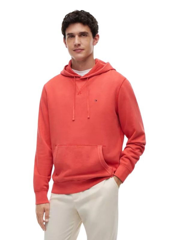 POLERON CON CAPUCHA TOMMY HILFIGER ROJO HOMBRE POLERON CON CAPUCHA TOMMY HILFIGER ROJO HOMBRE