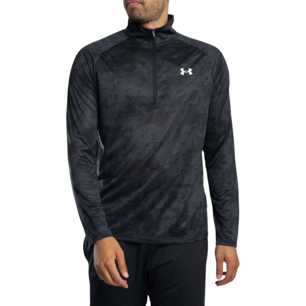 POLERON MEDIO CIERRE RUNNING UNDER ARMOUR NEGRO HOMBRE POLERON MEDIO CIERRE RUNNING UNDER ARMOUR NEGRO HOMBRE