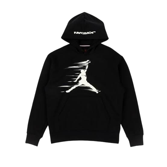 POLERON NEGRO JORDAN HOMBRE TALLA XL-XXL POLERON NEGRO CAPUCHA JORDAN LOGO GRANDE HOMBRE