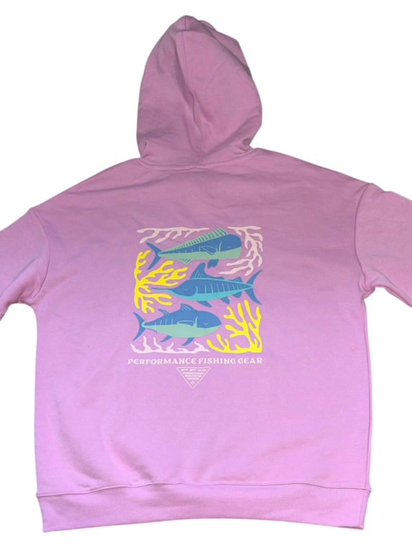 POLERON ROSADO COLUMBIA MUJER TALLA S-M-2 POLERON ROSADO COLUMBIA MUJER