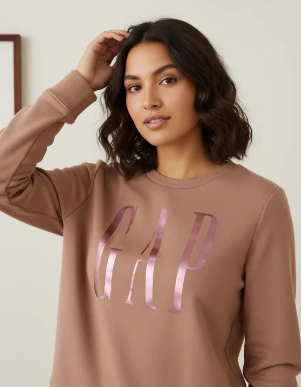 POLERON ROSADO GAP MUJER TALLA S-L POLERON ROSADO GAP MUJER