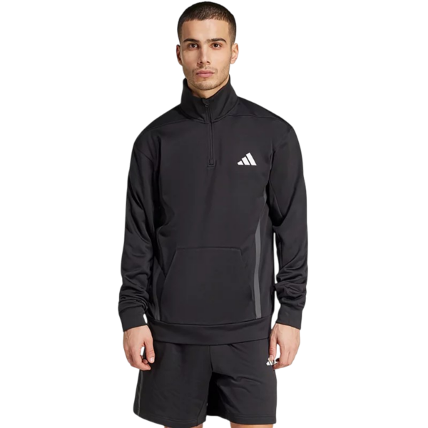 POLERON RUNNING MEDIO CIERRE ADIDAS GAME & GO NEGRO HOMBRE POLERON RUNNING MEDIO CIERRE ADIDAS GAME & GO NEGRO HOMBRE