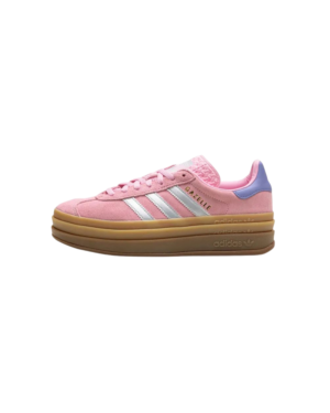 ZAPATILLAS ADIDAS GAZELLE PLATAFORMA ROSADAS CON RAYAS PLATEADAS MUJER ZAPATILLAS ADIDAS GAZELLE BOLD PLATAFORMA ROSADAS CON RAYAS PLATEADAS MUJER