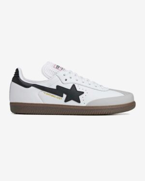 ZAPATILLAS BLANCAS CON NEGRO ADIDAS SAMBA X BAPE HOMBRE ZAPATILLAS BLANCAS CON NEGRO ADIDAS SAMBA X BAPE HOMBRE