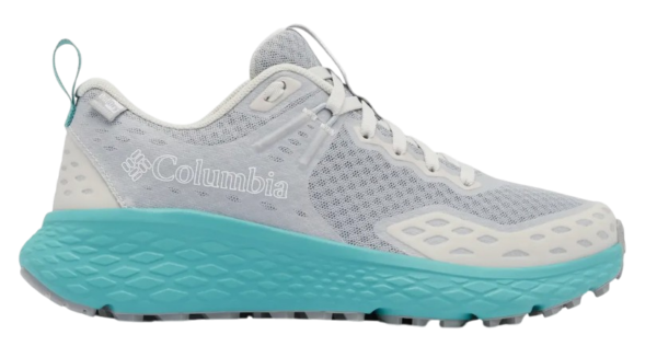 ZAPATILLAS COLUMBIA IMPERMEABLES GRISES CON SUELA CELESTE MUJER ZAPATILLAS COLUMBIA IMPERMEABLES GRISES CON SUELA CELESTE MUJER
