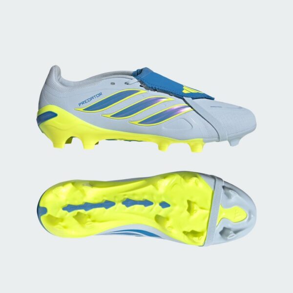 ZAPATOS DE FUTBOL CELESTE CON AMARILLO ADIDAS PREDATOR SEMIPRO