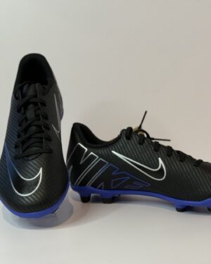 ZAPATOS DE FUTBOL NIKE MERCURIAL NEGRO TALLA 41.5 ZAPATOS DE FUTBOL NIKE MERCURIAL VAPOR 15 CLUB NEGRO CON AZUL