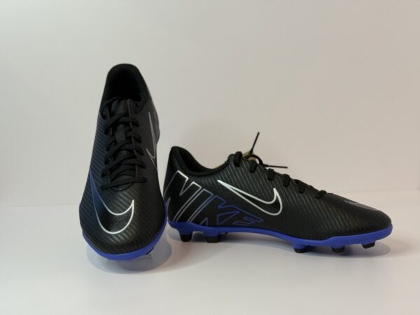 ZAPATOS DE FUTBOL NIKE MERCURIAL NEGRO TALLA 41.5 ZAPATOS DE FUTBOL NIKE MERCURIAL VAPOR 15 CLUB NEGRO CON AZUL