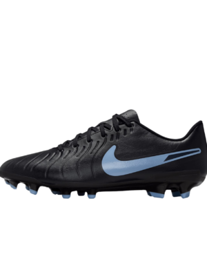 ZAPATOS DE FUTBOL NIKE TIEMPO NEGRO CON CELESTE TALLA 44.5 ZAPATOS DE FUTBOL NIKE TIEMPO LEGEND 10 NEGRO CON CELESTE