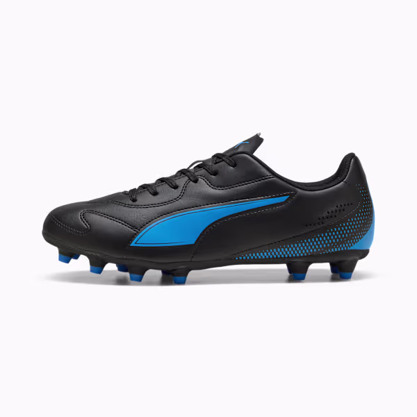 ZAPATOS DE FUTBOL PUMA VITORIA II NEGROS CON AZUL TALLA 42.5-43 ZAPATOS DE FUTBOL PUMA VITORIA II NEGROS CON AZUL