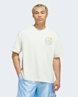 POLERA ADIDAS ORIGINALS OG CREST OVERSIZED BLANCA HOMBRE