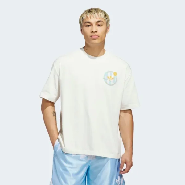 POLERA ADIDAS ORIGINALS OG CREST OVERSIZED BLANCA HOMBRE POLERA ADIDAS ORIGINALS OG CREST OVERSIZED BLANCA HOMBRE