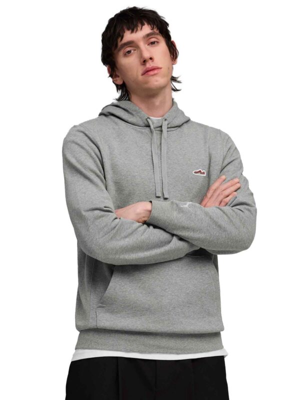 POLERON CON CAPUCHA PUMA WARDROBE ESSENTIALS SUEDE GRIS HOMBRE POLERON CON CAPUCHA PUMA WARDROBE ESSENTIALS SUEDE GRIS HOMBRE