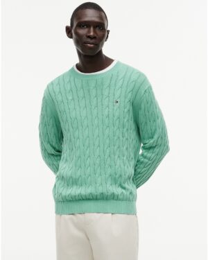 SWEATER TOMMY HILFIGER VERDE HOMBRE SWEATER TOMMY HILFIGER VERDE HOMBRE