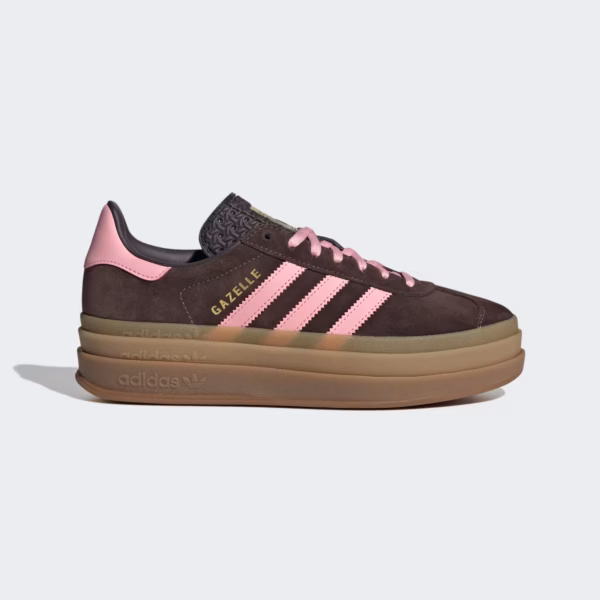 ZAPATILLAS ADIDAS GAZELLE BOLD CAFÉ CON ROSADO MUJER ZAPATILLAS ADIDAS GAZELLE BOLD CAFÉ CON ROSADO MUJER